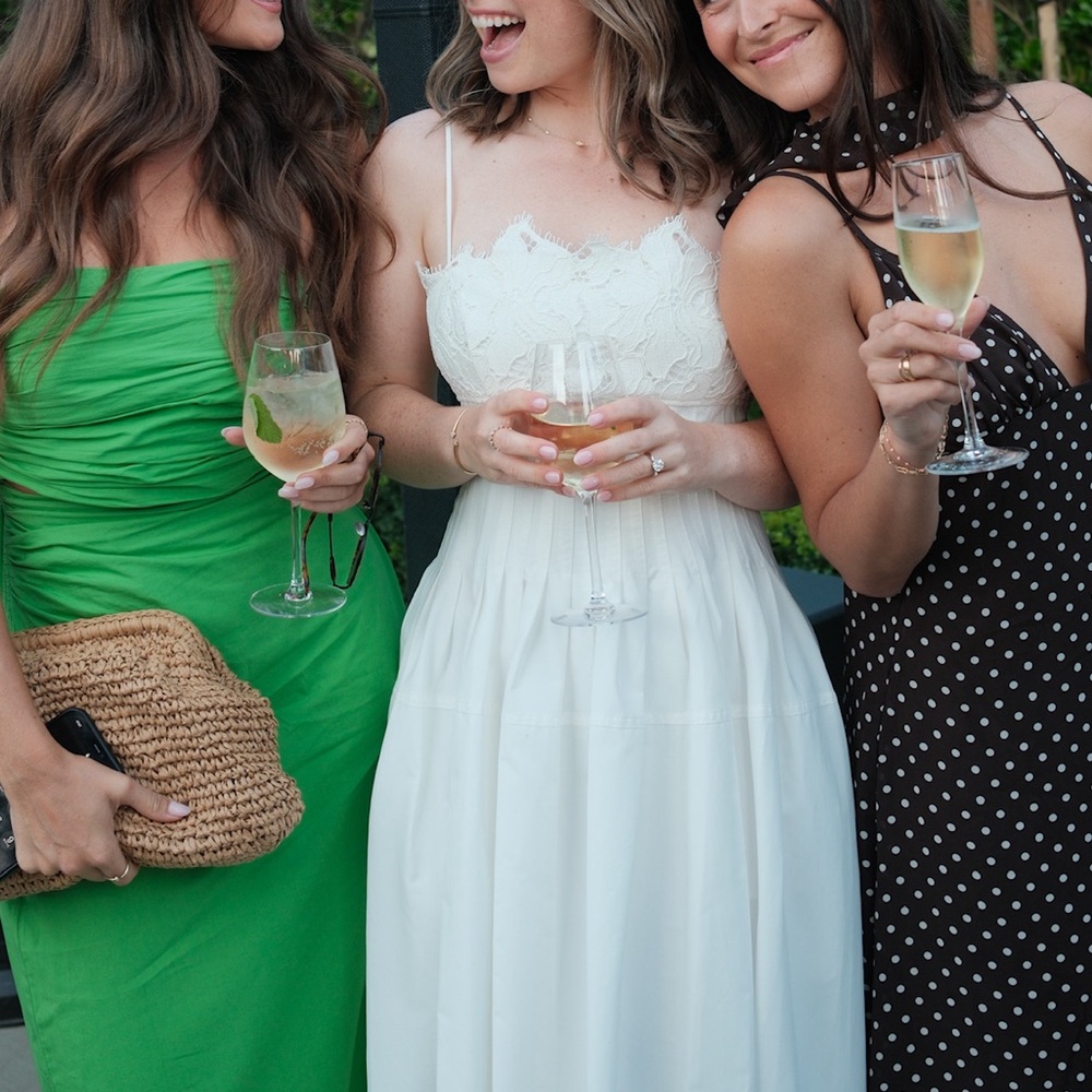 Simkhai Lilianna Lace Midi Dress in White Multi - Picture 5 of 5